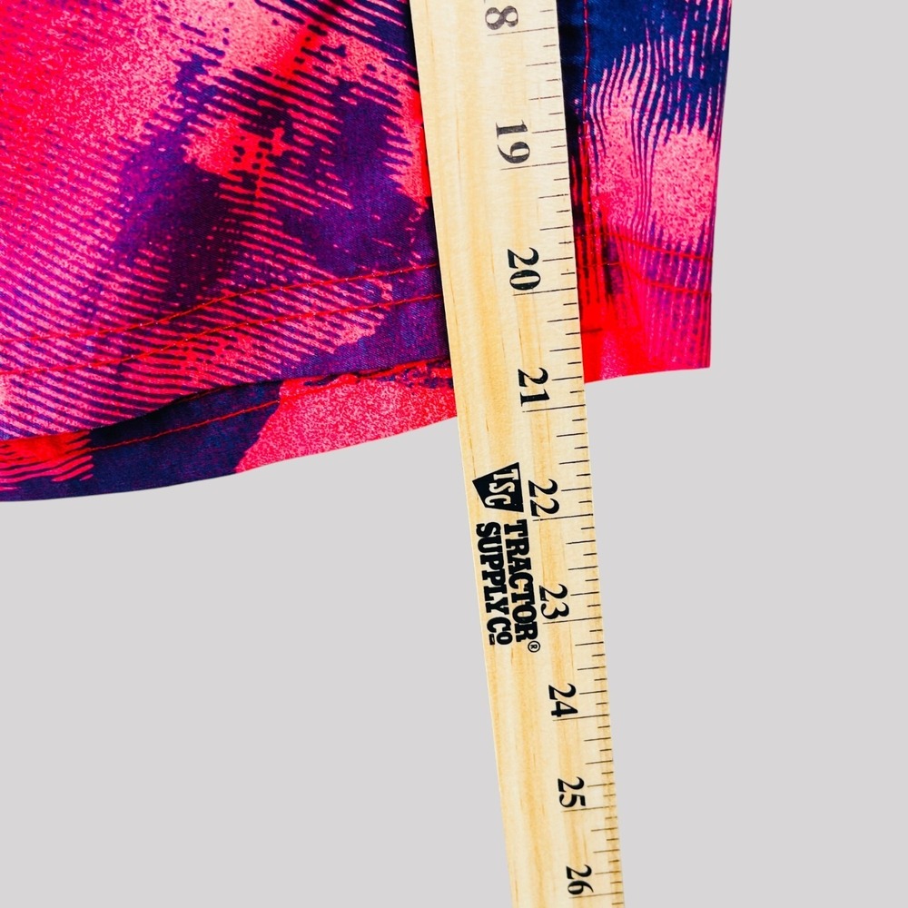 Boardshorts Mens Medium 34x10 Red Blue WESC Swedish Design Swimming Trunks Beach - Picture 7 of 10